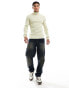 Фото #6 товара ASOS DESIGN muscle fit knitted essential quarter zip jumper cream