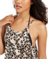 Фото #3 товара Miken 259064 Women Juniors' Leopard-Print Cover-Up Dress Cheetah Size Large