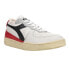 Фото #2 товара Diadora Mi Basket Row Cut Lace Up Mens White Sneakers Casual Shoes 176282-C9595