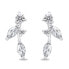 Beautiful silver earrings with zircons EA619W
