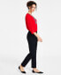 ფოტო #3 პროდუქტის Women's Ponte-Knit Pull-On Ankle Pants, Created for Macy's