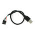 USB A cable 0,3m with socket 1x5
