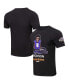 Фото #4 товара Men's Lamar Jackson Black Baltimore Ravens Player Avatar Graphic T-shirt