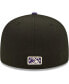 Фото #4 товара Men's Black Albuquerque Isotopes Alternate Logo 2 Authentic Collection 59FIFTY Fitted Hat