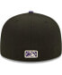 ფოტო #4 პროდუქტის Men's Black Albuquerque Isotopes Alternate Logo 2 Authentic Collection 59FIFTY Fitted Hat