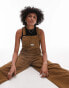 Levi's baggy fit cord dungarees in brown