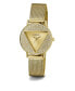 Women's Analog Gold-Tone Stainless Steel Mesh Watch 30mm