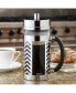 Glass and Stainless Steel Chevron 33.8-Oz. French Press