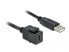 Фото #4 товара Delock 86378 - Flat - Black - USB C - USB A - Female - Male