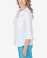 ფოტო #3 პროდუქტის Women's Summer Breeze Button Down Gauze Top