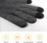 4UMOR Winter Gloves, Touch Screen Gloves, Knitted Finger Gloves, Warm and Windproof Sports Gloves for Skiing, Cycling, Made of 15% Wool And 85% Polyester, Suitable for Men and Women.