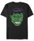 Фото #1 товара Marvel Men's Classic Hulk Text Big Face, Short Sleeve T-Shirt