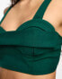 Kyo The Brand bralet co-ord in emerald green