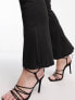 Фото #3 товара Vila Curve flared trousers with side split in black