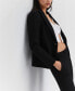 Фото #5 товара Women's Blunt Stitch Fitted Blazer