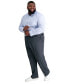 Фото #1 товара Men's Big & Tall Cool 18® PRO Classic-Fit Expandable Waist Flat Front Stretch Dress Pants