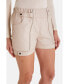 Фото #3 товара Women's Leather Fashion Short, Beige