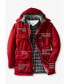 ფოტო #2 პროდუქტის Big & Tall by KingSize Fleece-Lined Parka With Detachable Hood And 6 Pockets