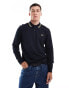 Fred Perry twin tipped long sleeve polo shirt in black Синий, XS - фото #1