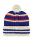 ფოტო #2 პროდუქტის Men's Royal, Cream Buffalo Bills Legacy No Huddle Cuffed Knit Hat with Pom