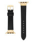 Фото #2 товара Women's Black Genuine Leather Band Compatible with 38/40/41mm Apple Watch