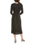 Фото #2 товара Bobeau 3/4-Sleeve Midi Dress Women's