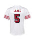 Big Boys and Girls Trey Lance White San Francisco 49ers Alternate Game Jersey
