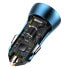 Фото #8 товара Szybka ładowarka samochodowa 40W PD QC USB-C / USB + kabel do iPhone niebieski