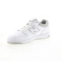 Фото #7 товара New Balance 480 BB480LGM Mens White Leather Lifestyle Sneakers Shoes