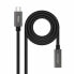 Фото #1 товара удлинительный USB-C-кабель NANOCABLE 10.01.4401-L150 Чёрный 1,5 m (1 штук)