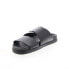 Фото #7 товара Bruno Magli Sicily MB2SICA6 Mens Black Leather Slip On Slides Sandals Shoes