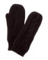 Фото #1 товара Hat Attack Cable Knit Lined Mittens Women's Black