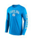 Фото #3 товара Men's Carolina Blue North Carolina Tar Heels Distressed Arch Over Logo 2.0 Long Sleeve T-shirt
