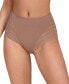 Фото #1 товара Women's Lace Stripe Undetectable Classic Shaper Panty