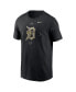 Фото #3 товара Men's Black Detroit Tigers Camo Logo T-shirt