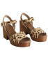 Boden Heeled Leather Sandal Clog Women's Brown 42