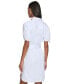 ფოტო #2 პროდუქტის Women's Embroidered Motif Shirtdress