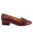 Фото #1 товара Trotters Joelle T2163-627 Womens Burgundy Narrow Leather Pumps Heels Shoes