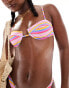 Фото #3 товара Bright Swimwear lola amalfi underwire stripe bikini top in pink