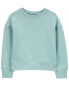 Фото #7 товара Kid Fleece Cropped Boxy Fit Crew Neck Sweatshirt 4