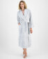 Фото #1 товара Women's Long Embossed Plush Robe, Created for Macy's