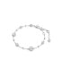 Round Cut, White, Rhodium Plated Imber Bracelet