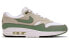 Фото #2 товара Nike Air Max 1 "Mica Green" 防滑耐磨减震 低帮 运动休闲鞋 男款 白棕绿 / Кроссовки Nike Air Max DZ4549-100