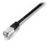 Фото #3 товара Equip Cat.6A Platinum S/FTP Patch Cable - 1.0m - Black - 1 m - Cat6a - S/FTP (S-STP) - RJ-45 - RJ-45