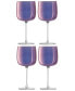 Фото #1 товара Aurora Wine Glass 15oz Polar Violet x 4