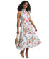 Фото #3 товара Women's Floral-Print A-Line Halter Dress