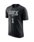 Фото #2 товара Men's Victor Wembanyama Black San Antonio Spurs Statement Edition Name and Number T-shirt