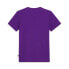 Puma Vintage Script Graphic Crew Neck Short Sleeve T-Shirt Womens Purple Casual