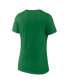 Women's Green Oregon Ducks Basic Arch V-Neck T-shirt