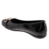 Фото #5 товара Trotters Sizzle T1251-005 Womens Black Narrow Leather Ballet Flats Shoes